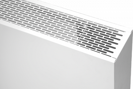 Coral convector heater for spaces with panoramic glazing, minimal height