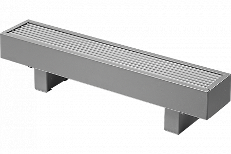 Coral convector heater for spaces with panoramic glazing, minimal height
